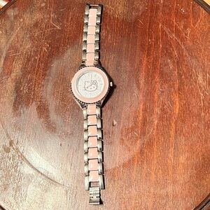 Sanrio Hello Kitty Woman’s Chain Link Pink Watch Not Tested